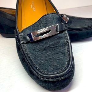 Coach black cloth loafer8.5medium GUC
